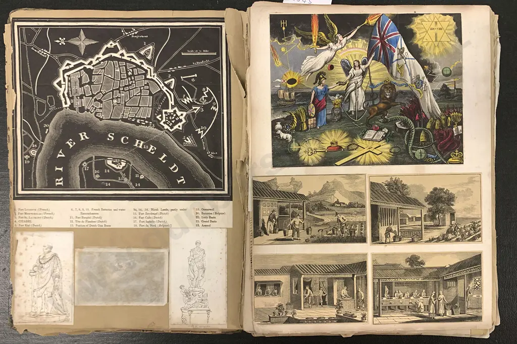 Interesting C19th Album Of Engraved Bookplates Image 1++