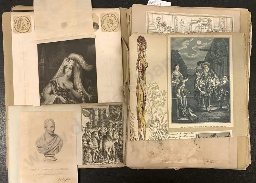 Interesting C19th Album Of Engraved Bookplates Image 1++