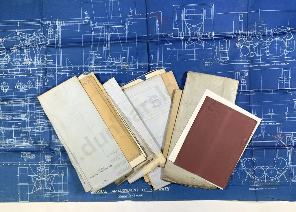 Carton Of Ships Blueprints & Other Plans & Drawings Image 1++
