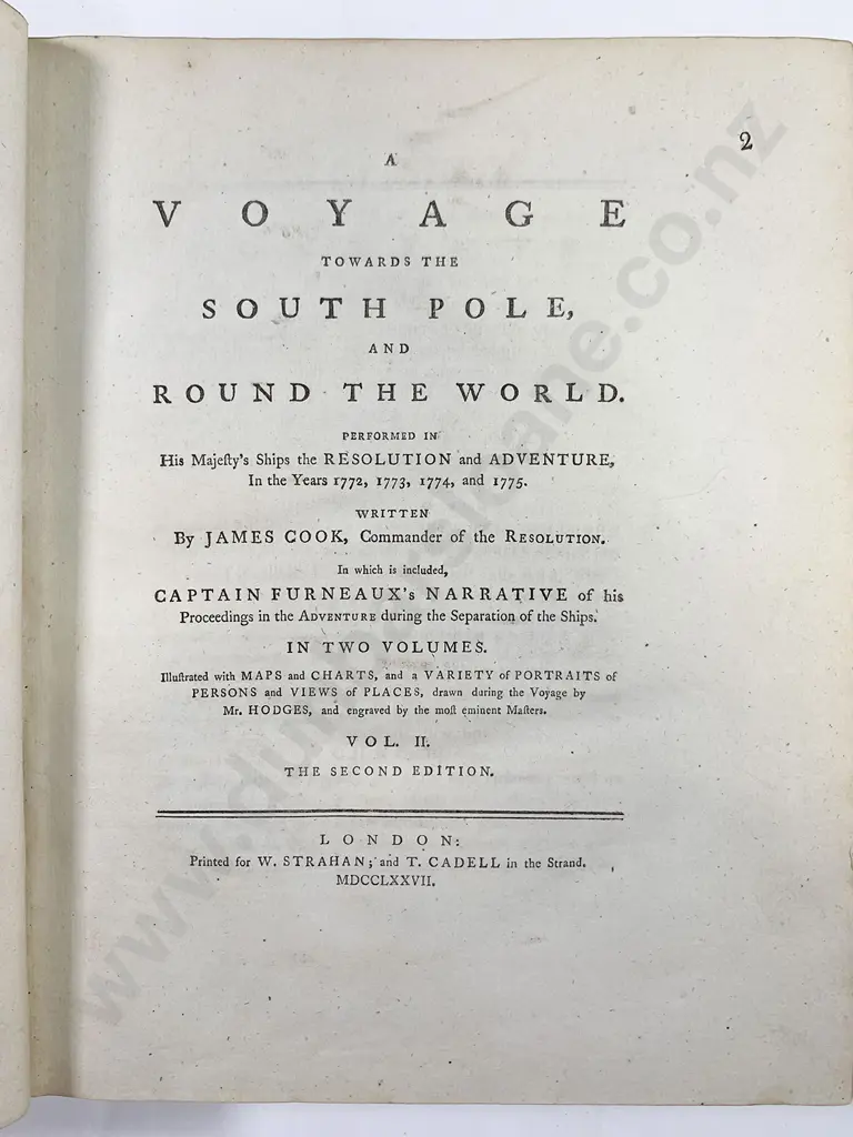 Cook Captain James - A Voyage Towards The South Pole And Round The World Image 1++
