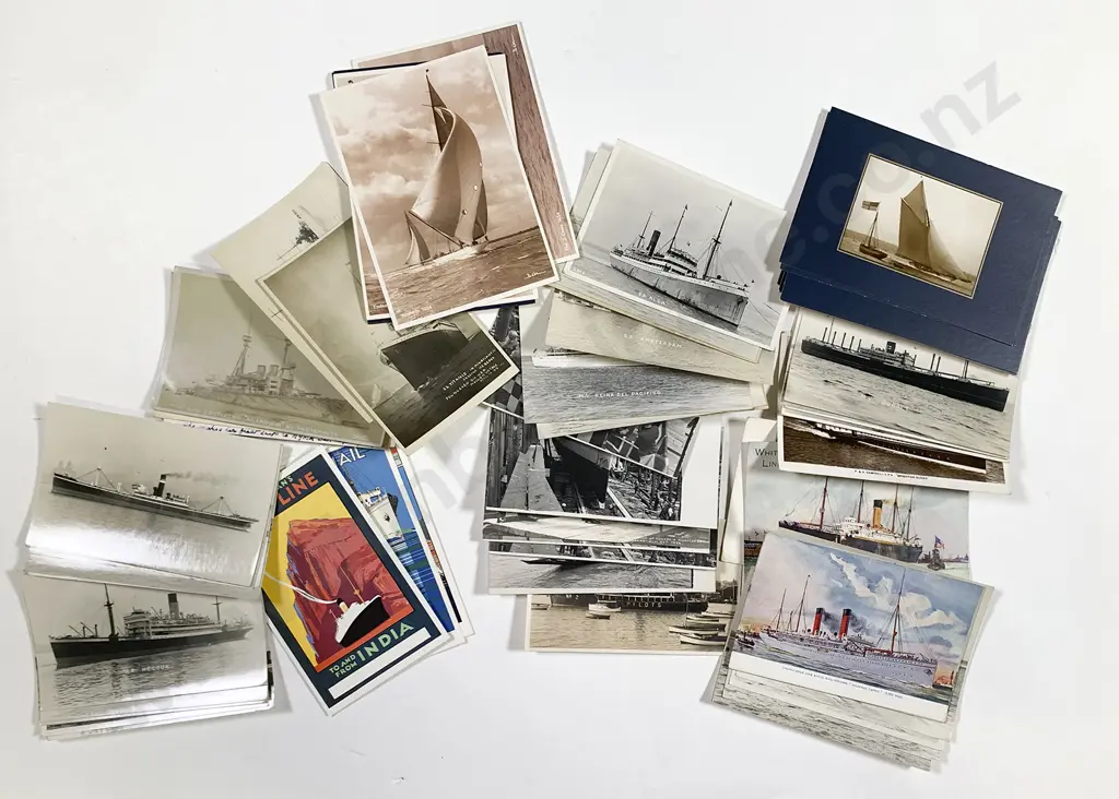 Qty Of Postcards Of Ships Image 1++