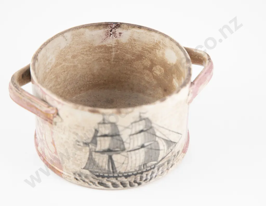Mid C19th Sunderland Lustre Butter Dish Image 1++