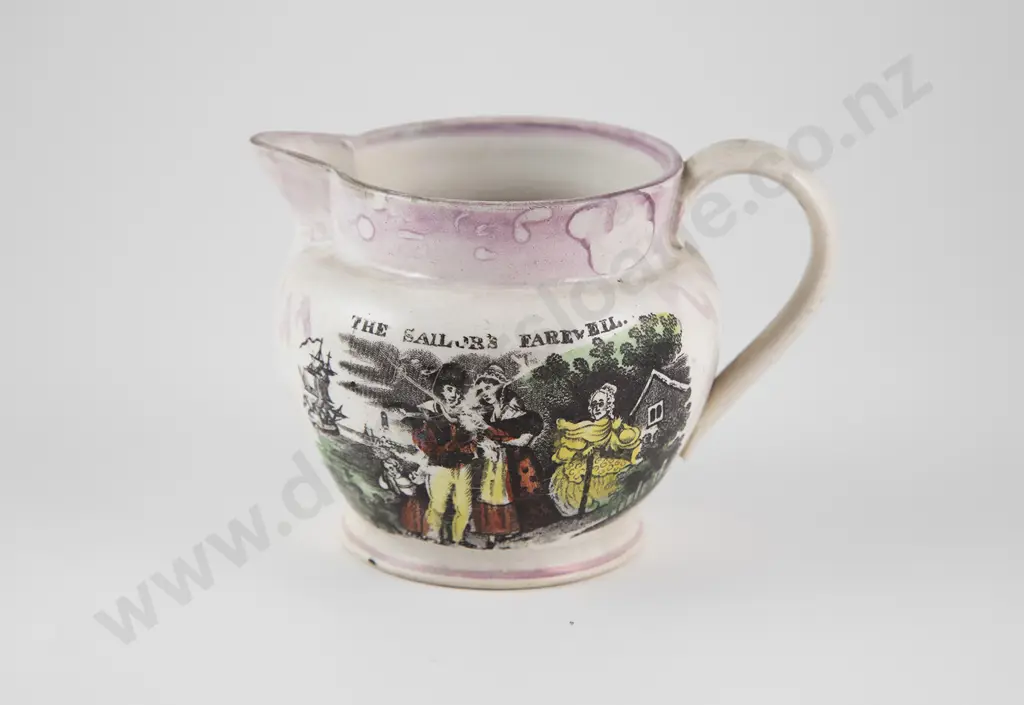 Mid C19th Sunderland Lustre Jug Image 1++