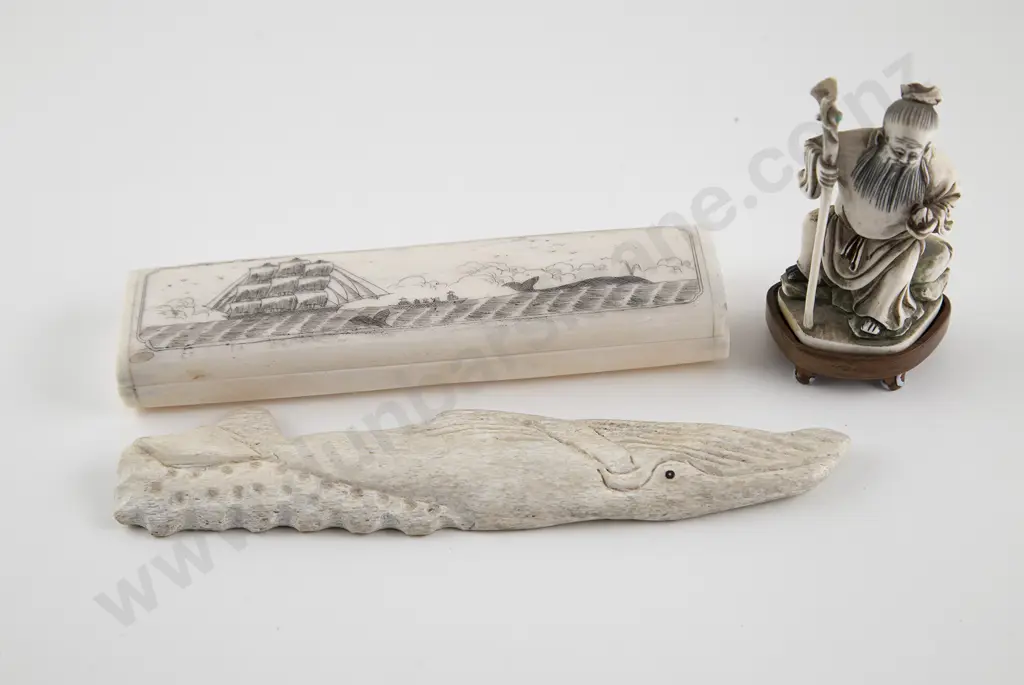 Whalebone Carving Of A Whale Image 1++