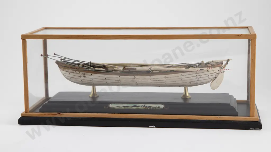A Bone Made Model Of A New Bedford Whaleboat Image 1++