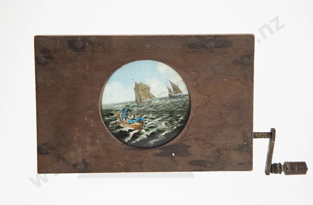Late Victorian Wooden Coloured Glass Slide Viewer Image 1++