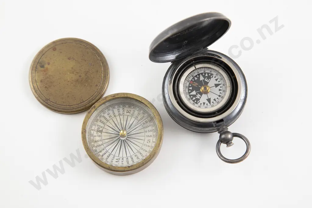 Two Small Pocket Compasses Image 1++