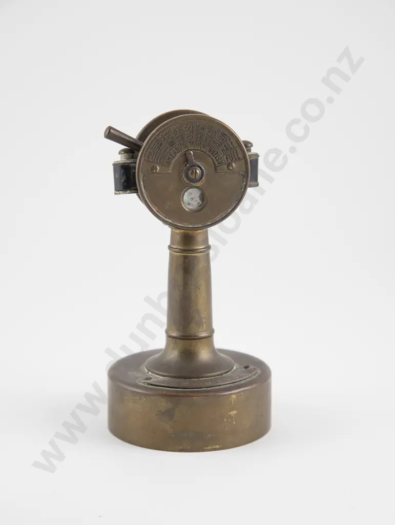 Vintage German Miniature Brass Ships Telegraph Cigar Cutter Image 1++