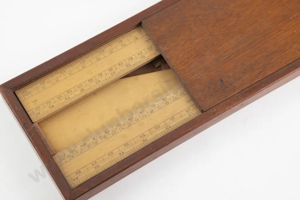 Mahogany Cased Architects Rulers By Negretti & Zambra London & Other Image 1++
