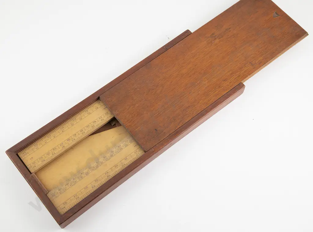 Mahogany Cased Architects Rulers By Negretti & Zambra London & Other Image 1++
