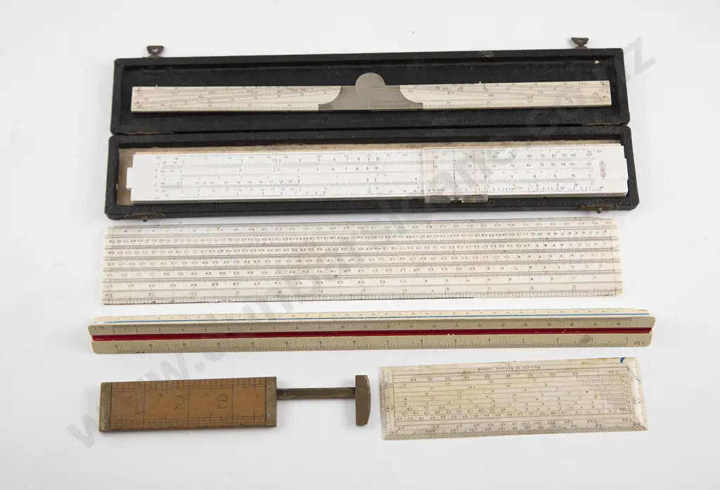 Six Various Antique Rulers Image 1++