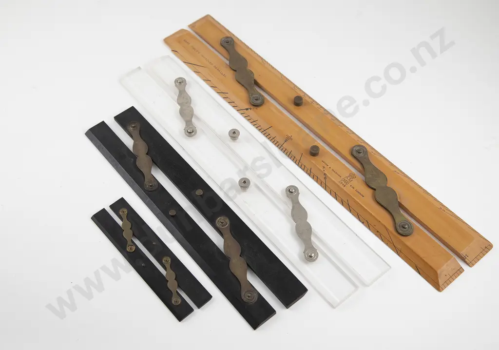 Four Vintage Architects Parallel Rulers Image 1++