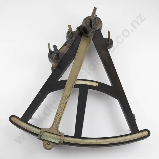 C19th Ebonised Radius Octant