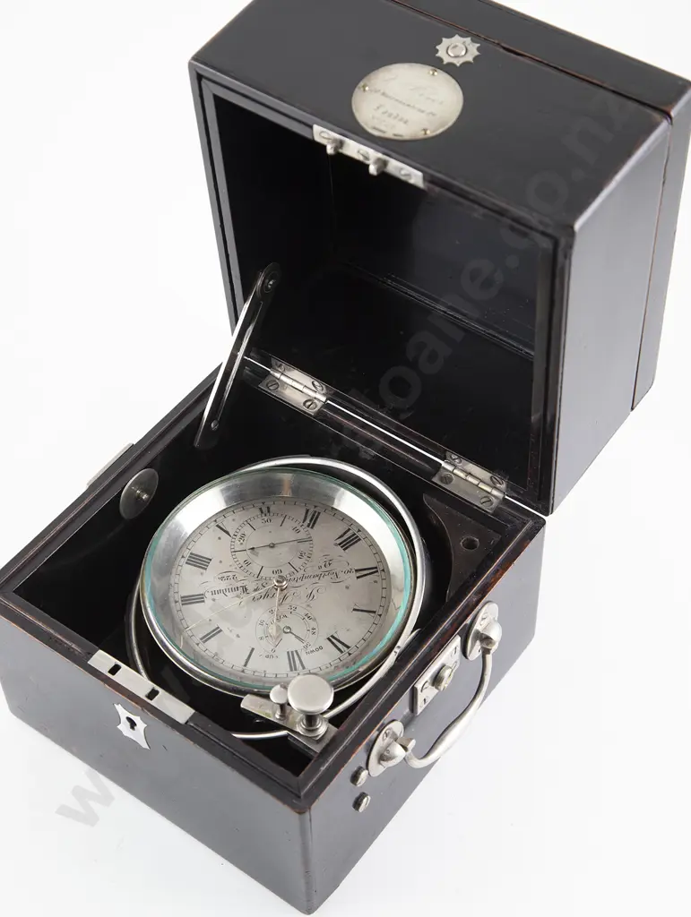 C19th Marine Chronometer By Bryer Of London Image 1++