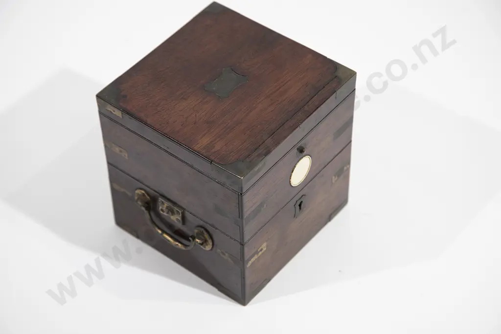 Vict Rosewood Cased Marine Chronometer By Charles Shepherd London Image 1++