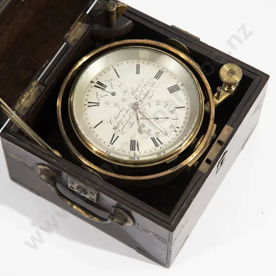Vict Rosewood Cased Marine Chronometer By Charles Shepherd London