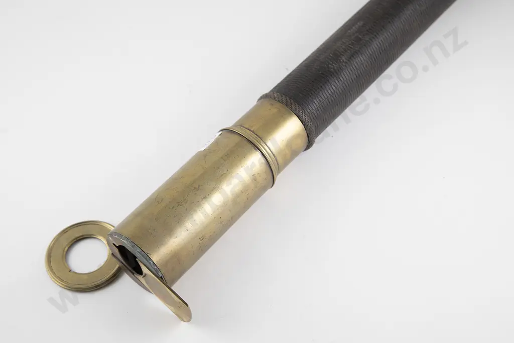 Large Vict Brass & Leather Bound Naval Telescope Image 1++