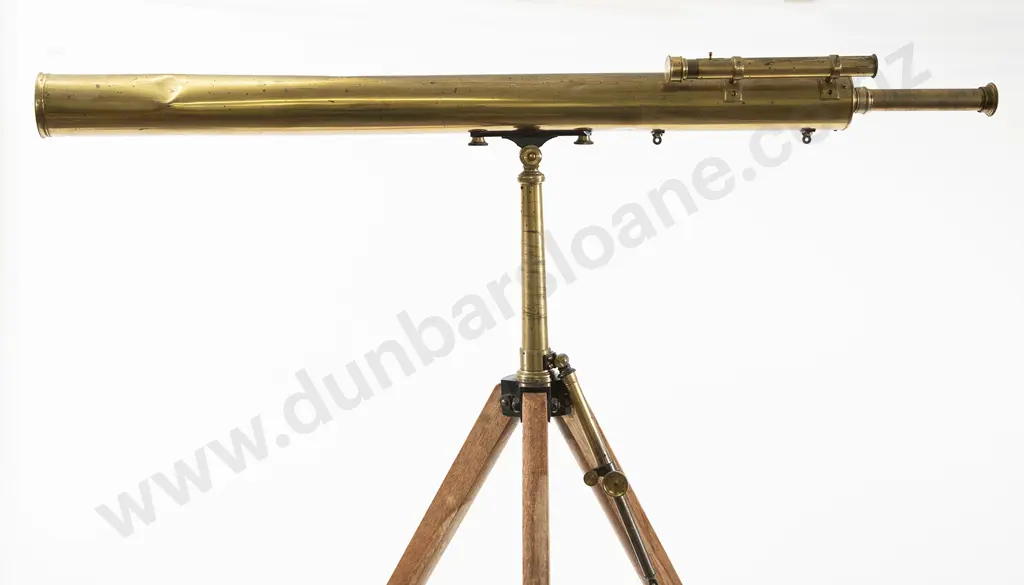 Large Vintage Brass Telescope By Broadhurst Clarkson & Co London Image 1++
