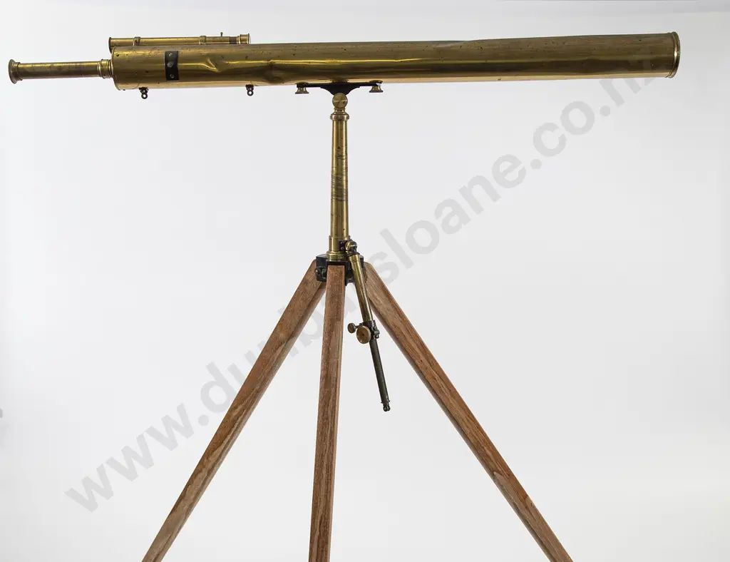 Large Vintage Brass Telescope By Broadhurst Clarkson & Co London Image 1++