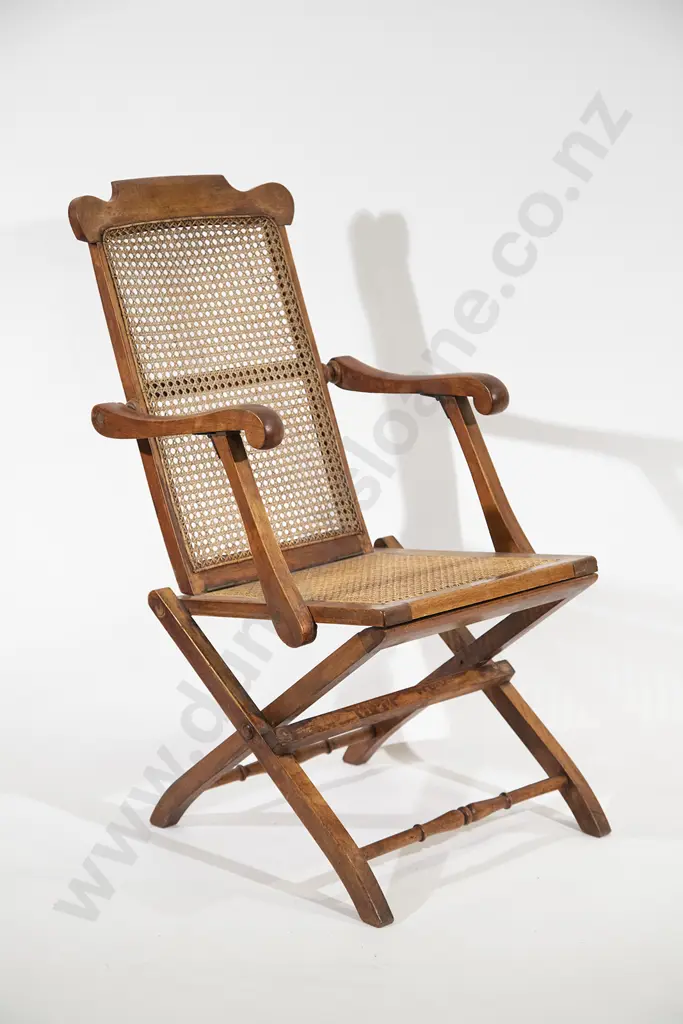 C19th Folding Campaign Chair By F. W. Silver & Co London Image 1++