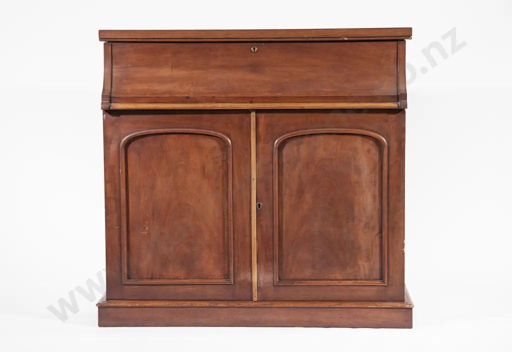 C19th Mahogany Ships Secretaire Map Chest Image 1++