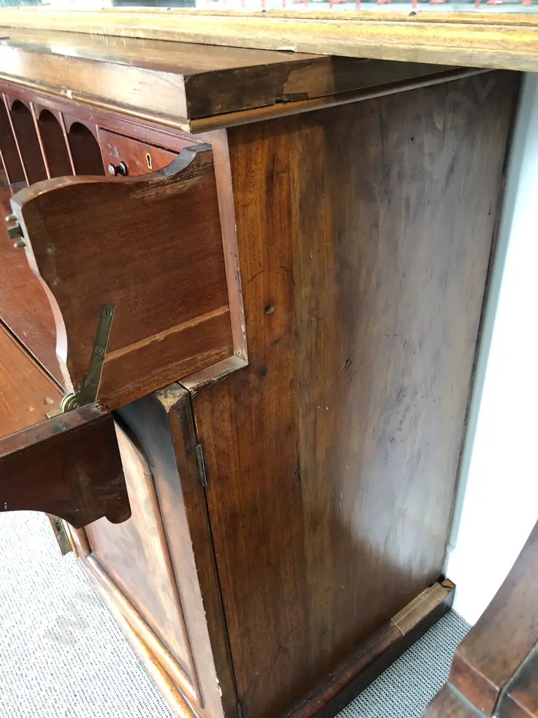 C19th Mahogany Ships Secretaire Map Chest Image 1++