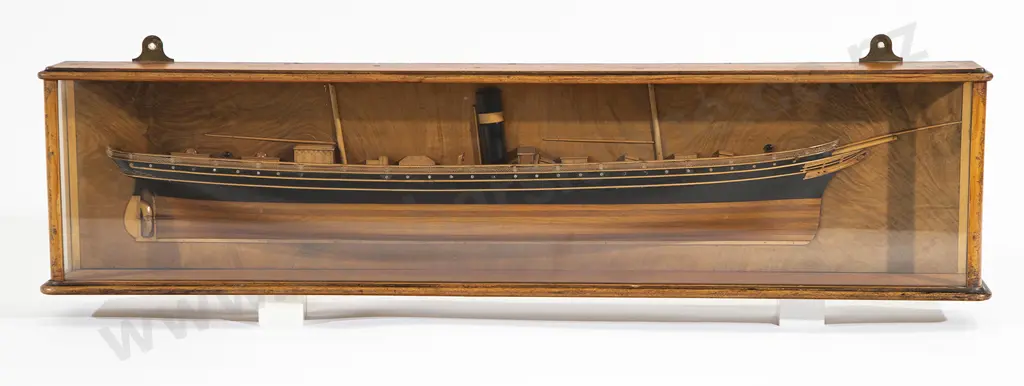 A Half Hull Model Of A Steamship Image 1++