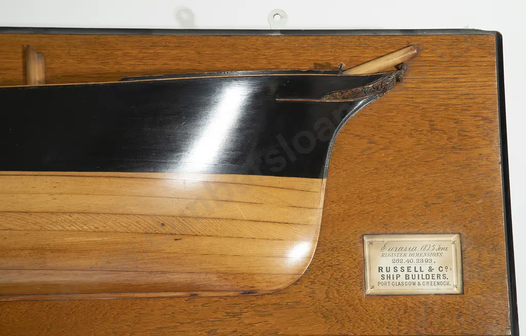 A Half Hull Ships model by Russell & Co Image 1++