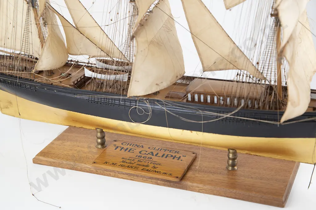 Model Of The Full Rigged Tea Clipper Caliph Image 1++