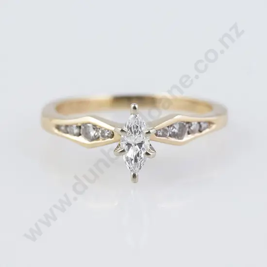 14ct Solitaire Diamond Ring