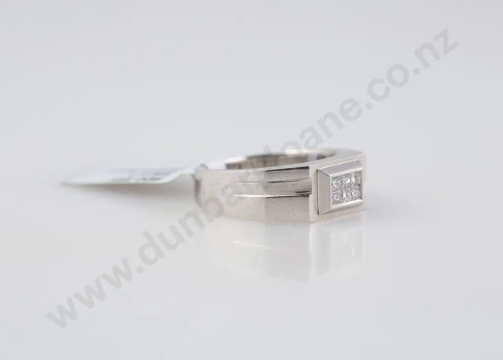 As New 9ct White Gold Six Stone Diamond Ring Image 1++