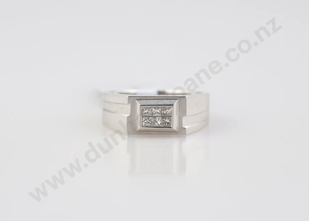 As New 9ct White Gold Six Stone Diamond Ring Image 1++