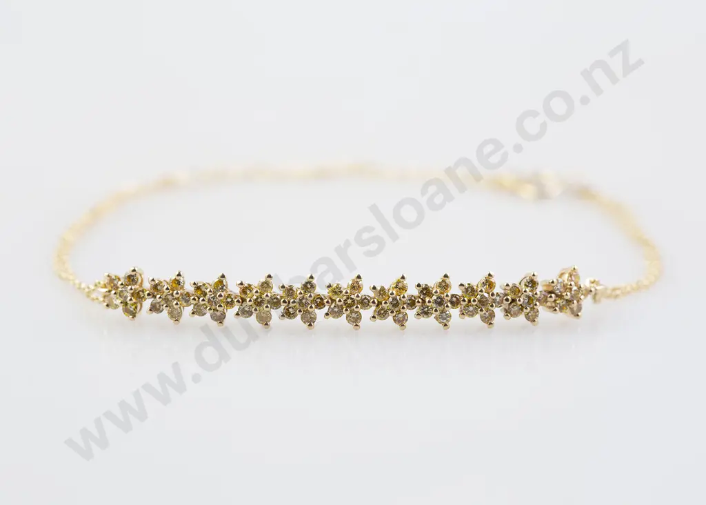 10ct 66stone Diamond Bracelet Image 1++