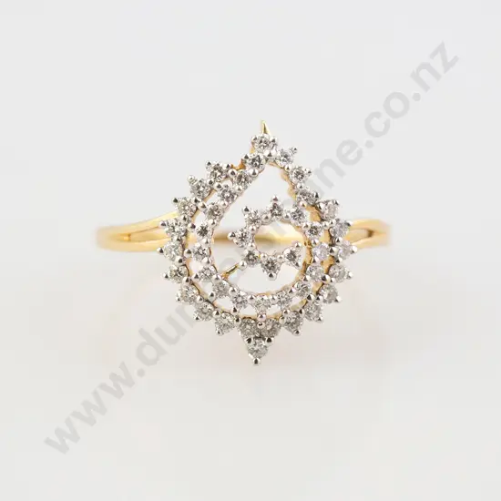 18ct 43stone Diamond Cluster Ring