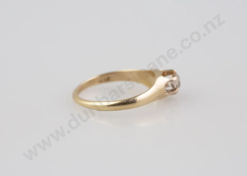 14ct Solitaire Diamond Ring Image 1++