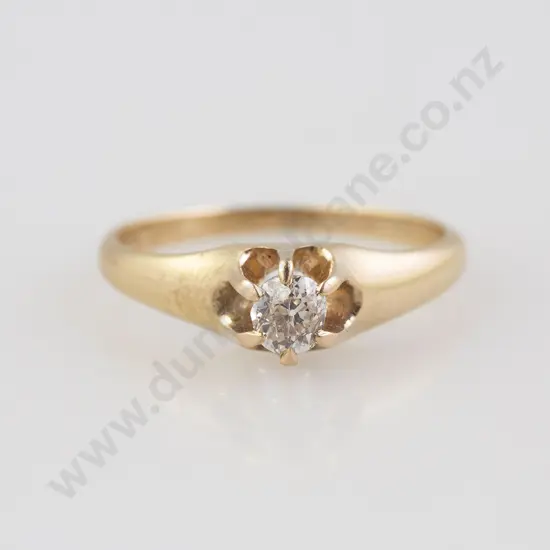 14ct Solitaire Diamond Ring
