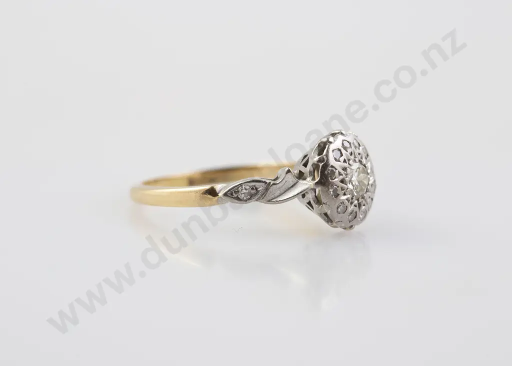 18ct 15stone Diamond Cluster Ring Image 1++