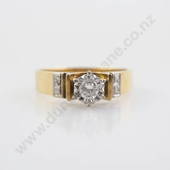 18ct Solitaire Diamond Ring