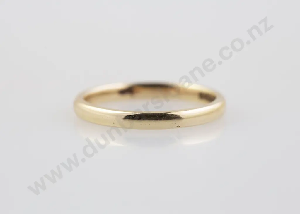 9ct Plain Wedding Band Image 1++