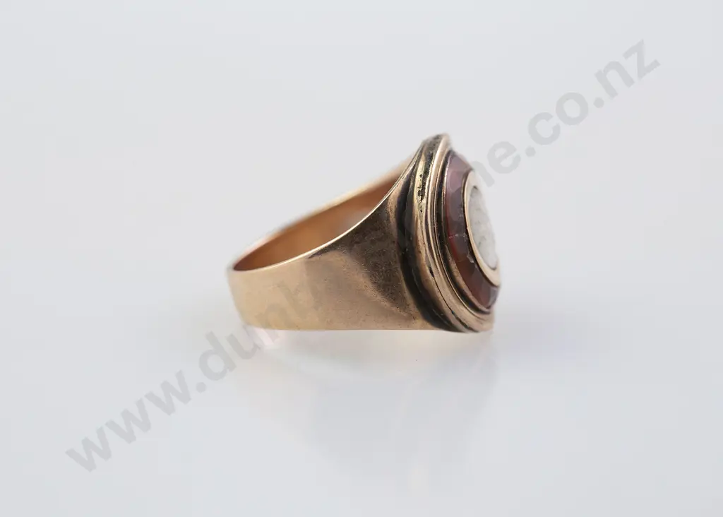Victorian 9ct Morning Ring Image 1++