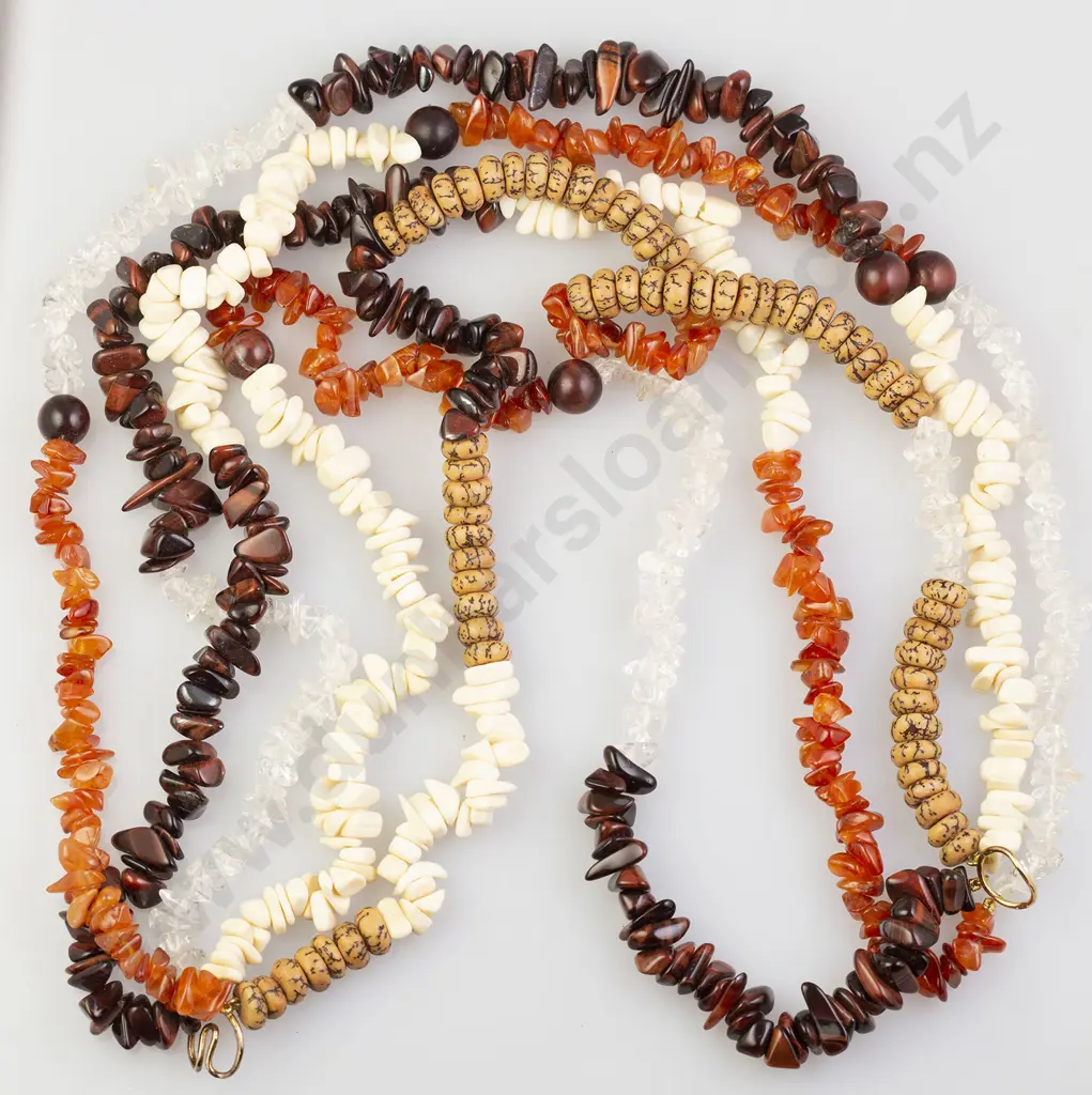 Five Strand Mixed Bead Necklace Image 1++