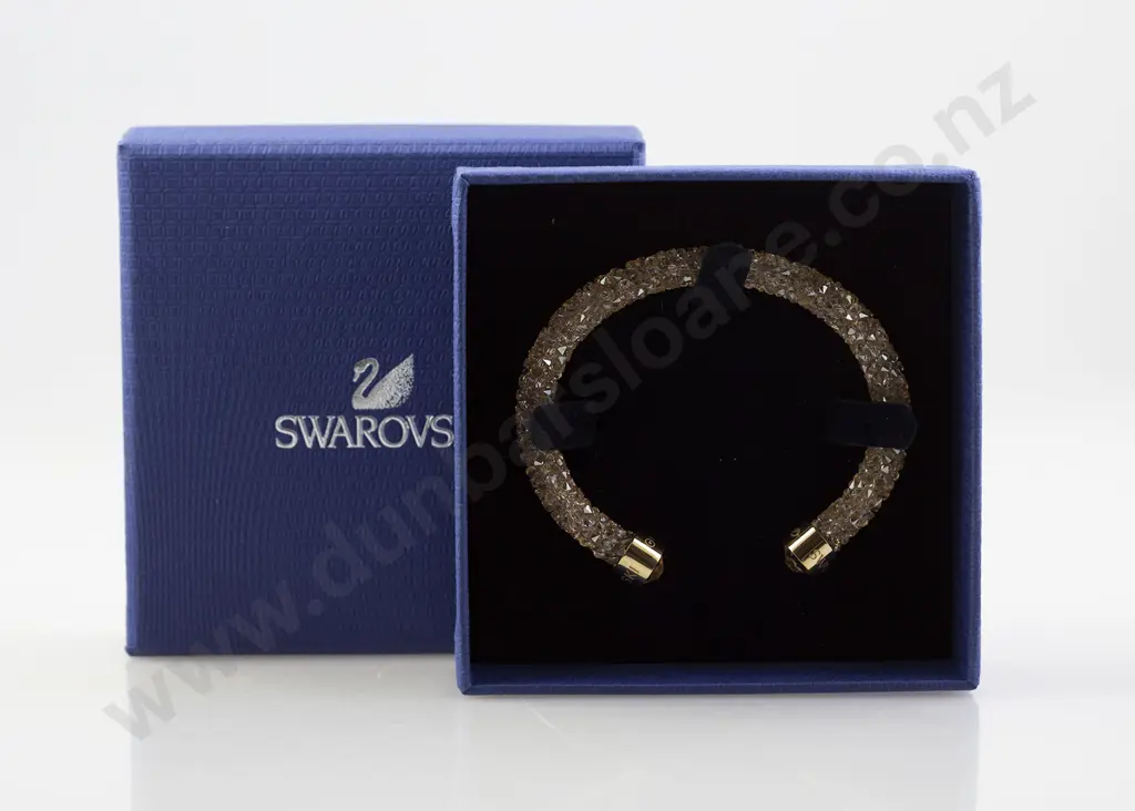 Swarovski Crystaldust Gold Crystal Cuff Bangle Image 1++