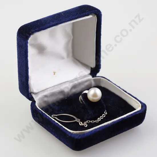 Cultured Pearl Tie Tack