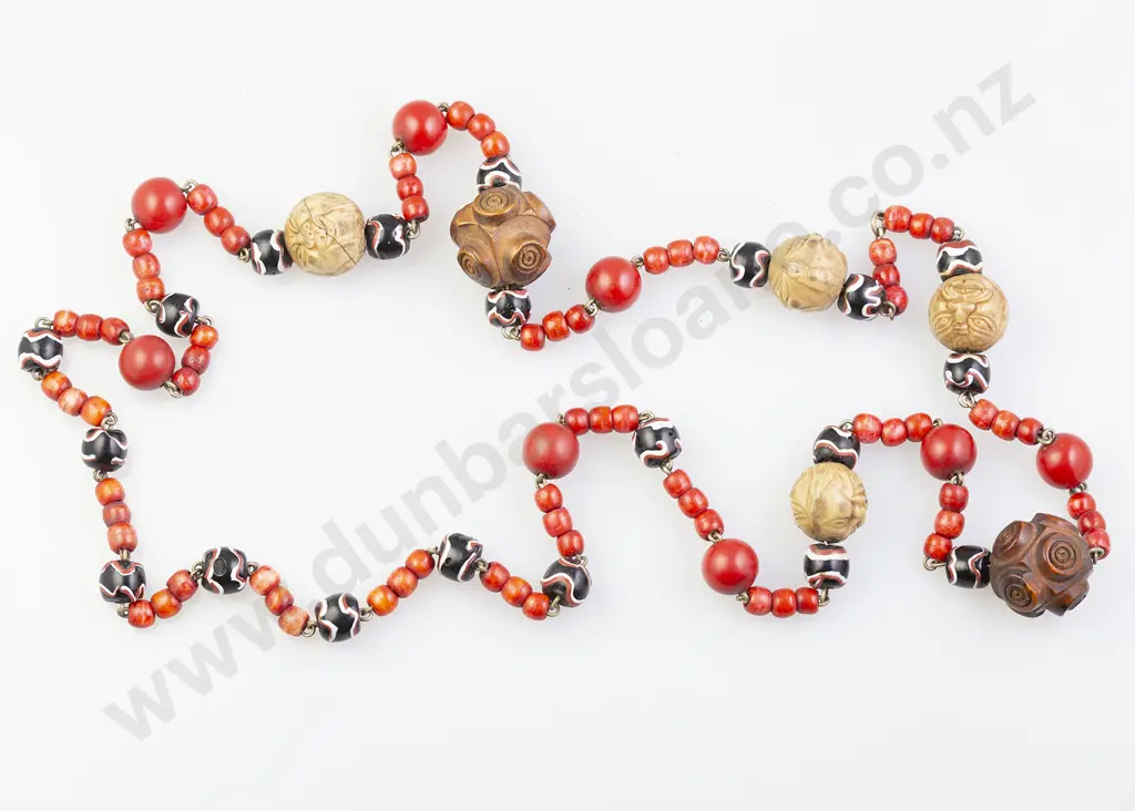 Vintage Chinese Single Strand Necklace Image 1++