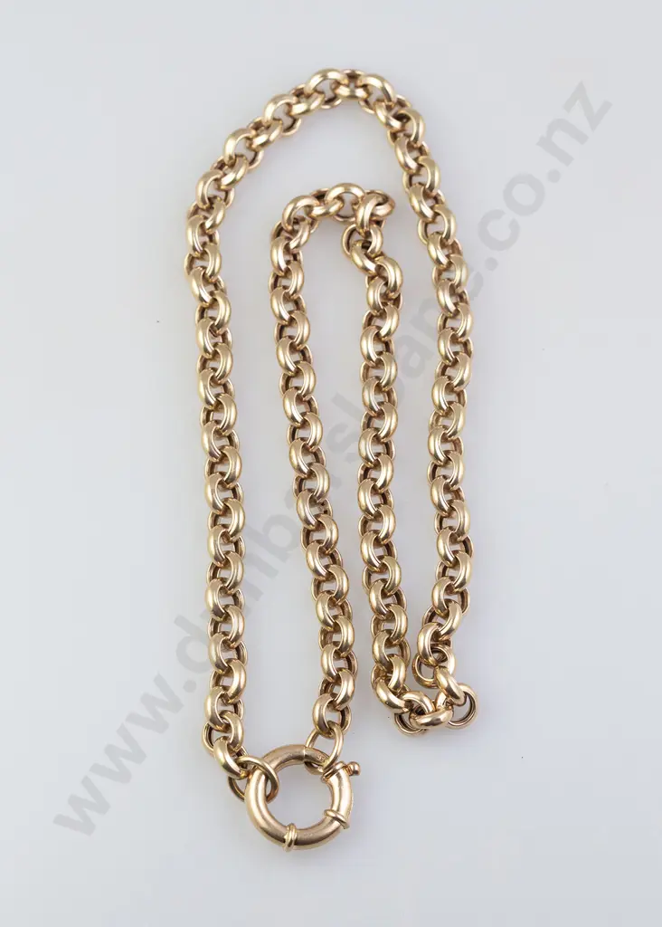 9ct Large Trace Link Neck Chain Image 1++