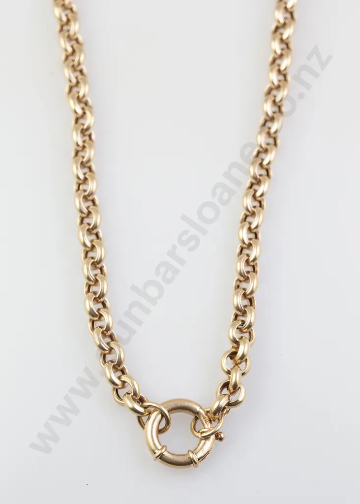 9ct Large Trace Link Neck Chain Image 1++