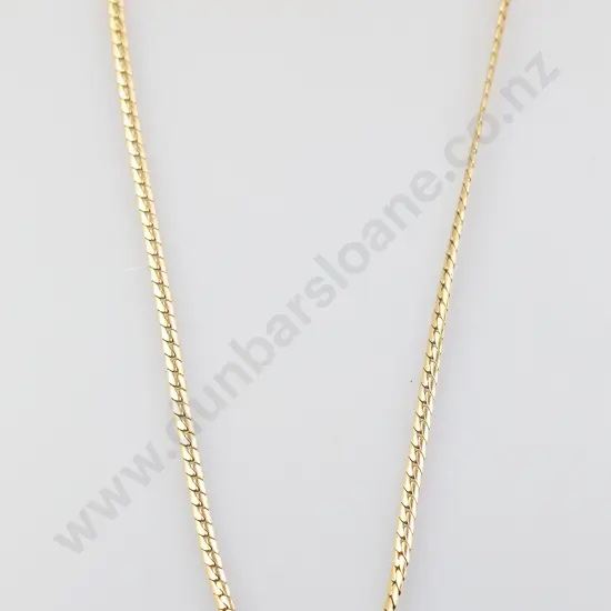 9ct Flat Curb Link Neck Chain