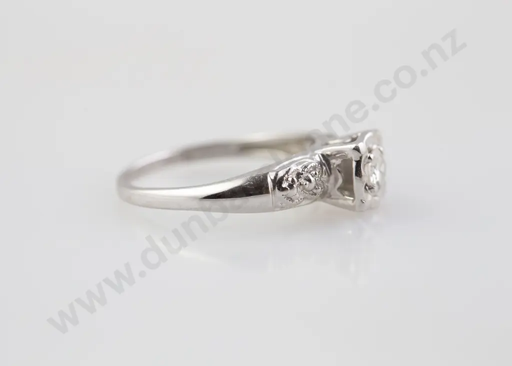 14ct Solitaire Diamond Ring Image 1++