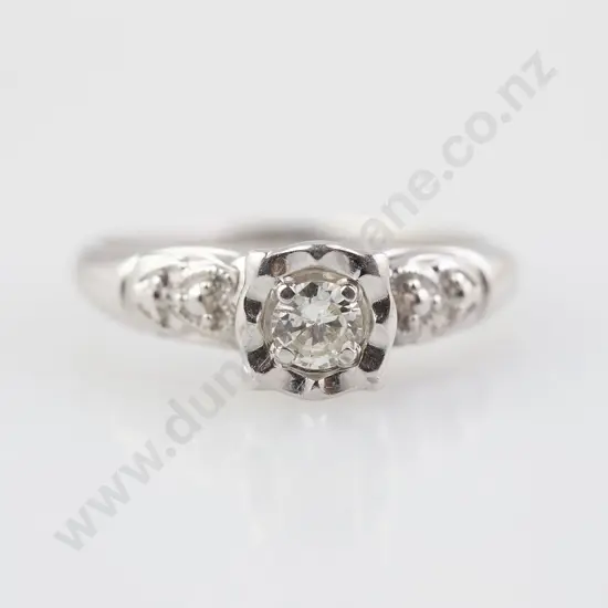 14ct Solitaire Diamond Ring
