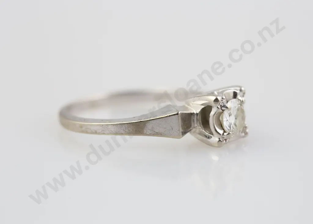 14ct Solitaire Diamond Ring Image 1++